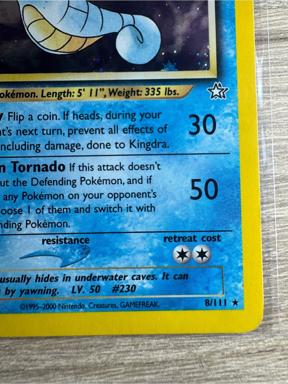 Kingdra #8/Pokemon Neo Genesis - Picture 6 of 11